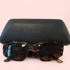 Balenciaga Tortoise Sunglasses